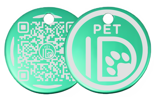 Mint Green Aluminum MyPetID Tag
